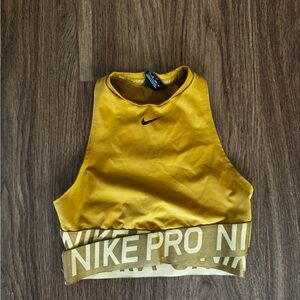 Nike Pro Women's Gold Crop Top